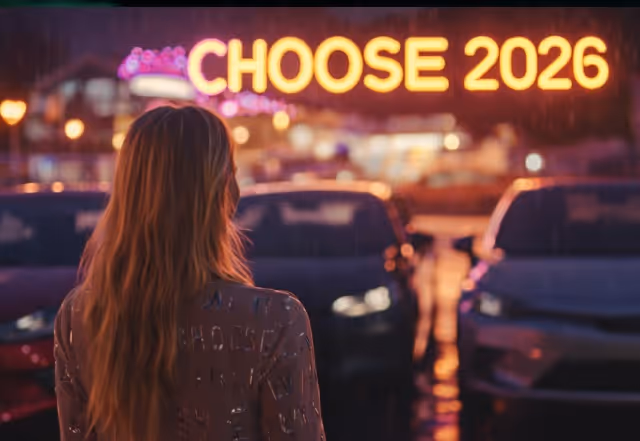 UK learner comparing driving schools on a phone next to instructor cars